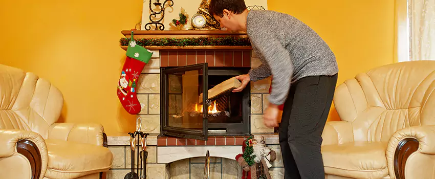 Rusted Metal Fireplace Restoration in Fort Leonard Wood, Missouri